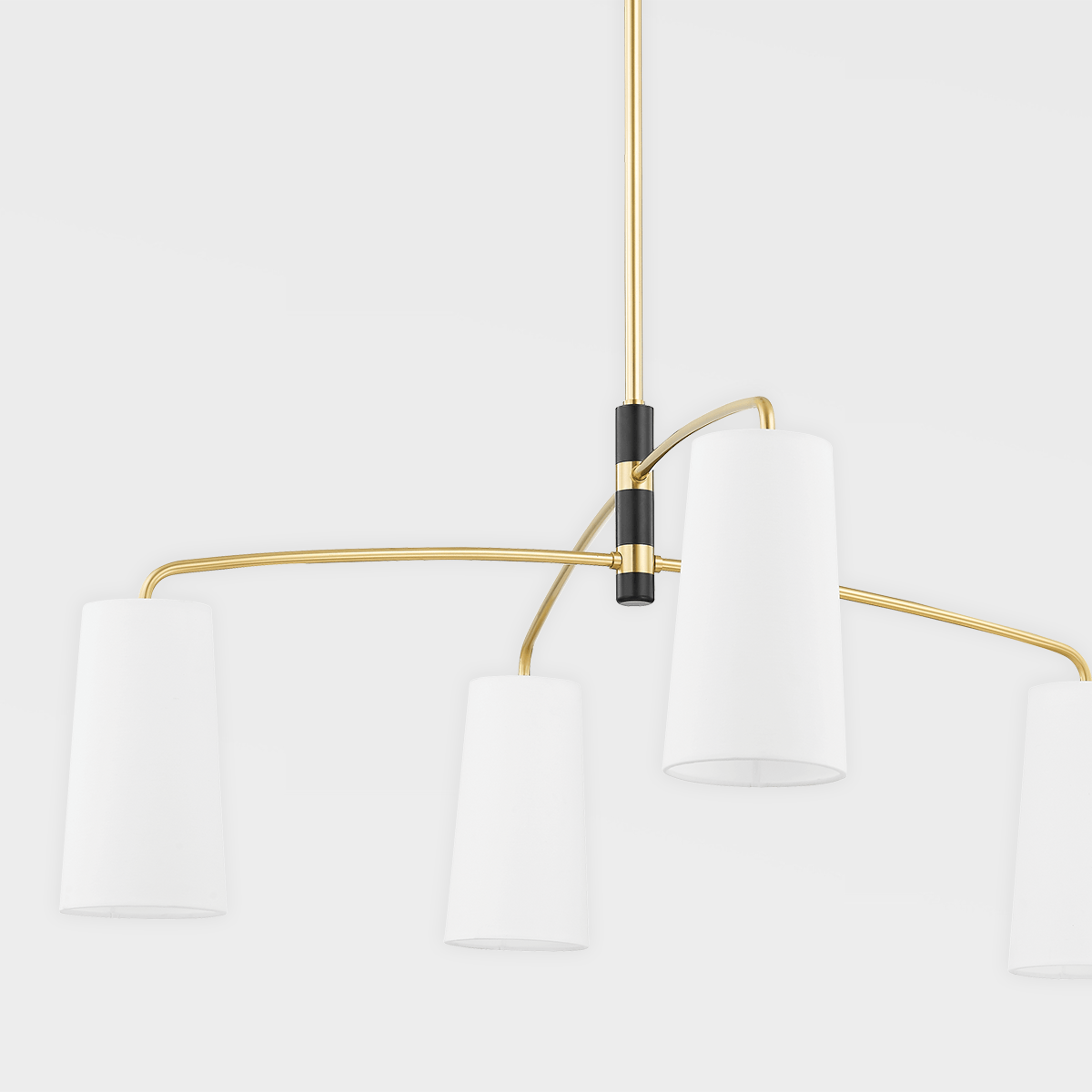 Mitzi Evelyn Six Light Chandelier Lighting mitzi-H612806-AGB/SBK