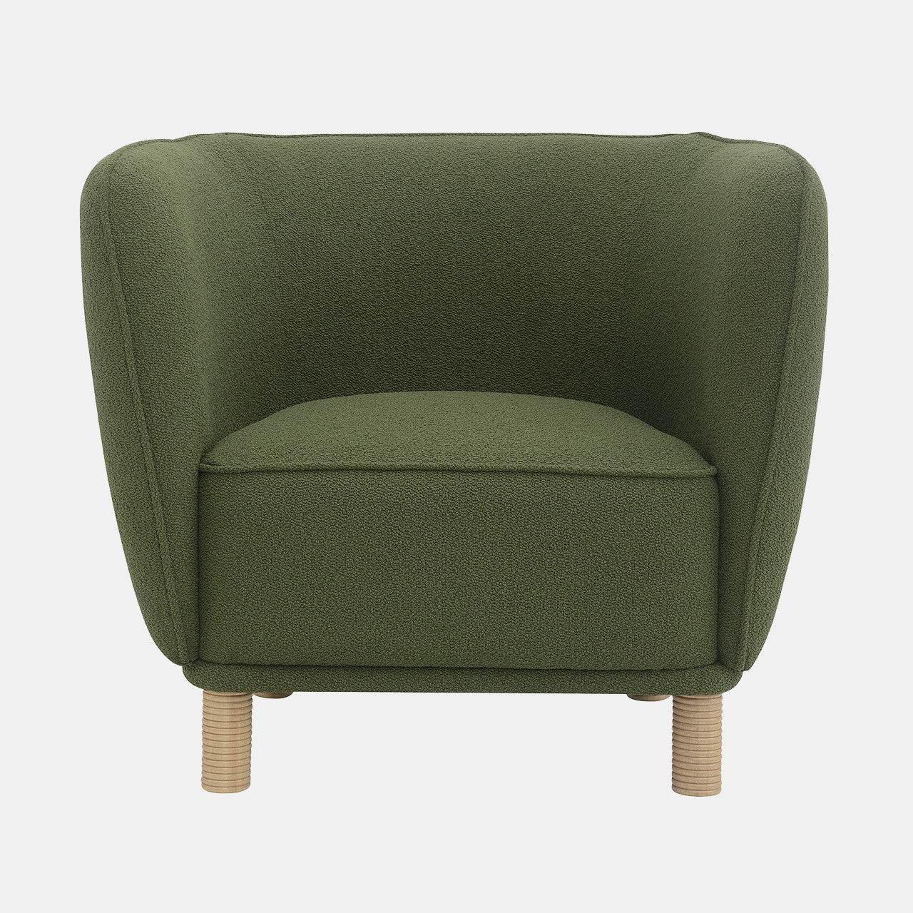 High Back Accent Chair in Olive