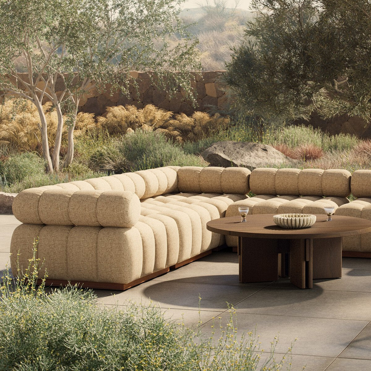 Roma Outdoor 5-Piece Sectional