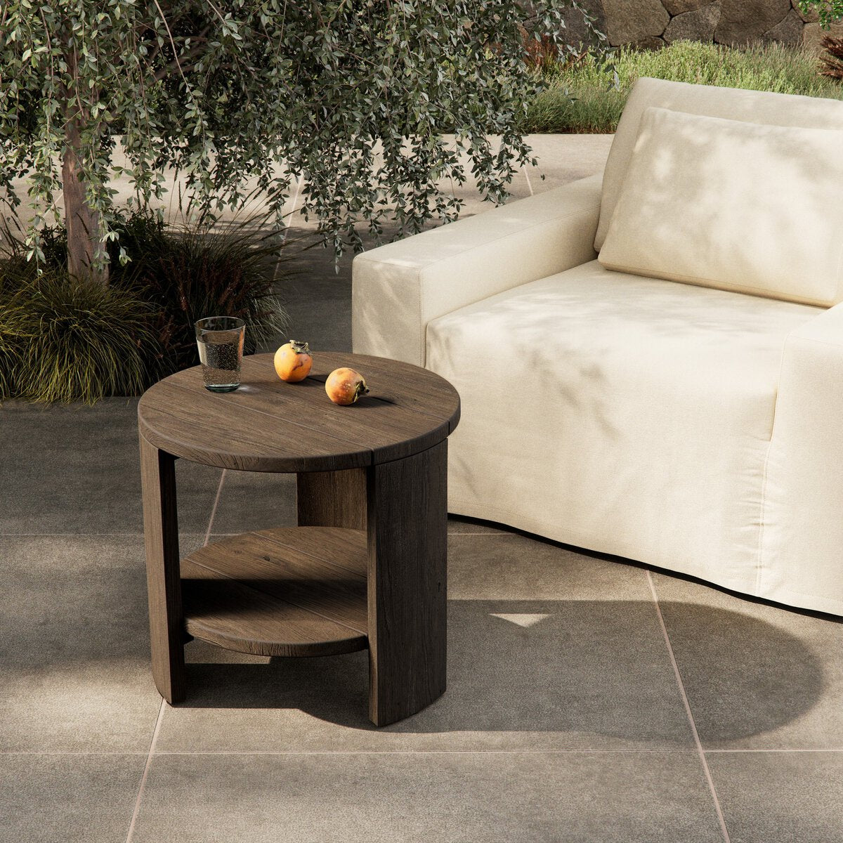 Roca Outdoor Round End Table