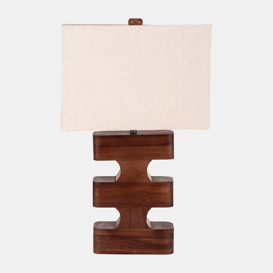 Geometric Lamp in Brown