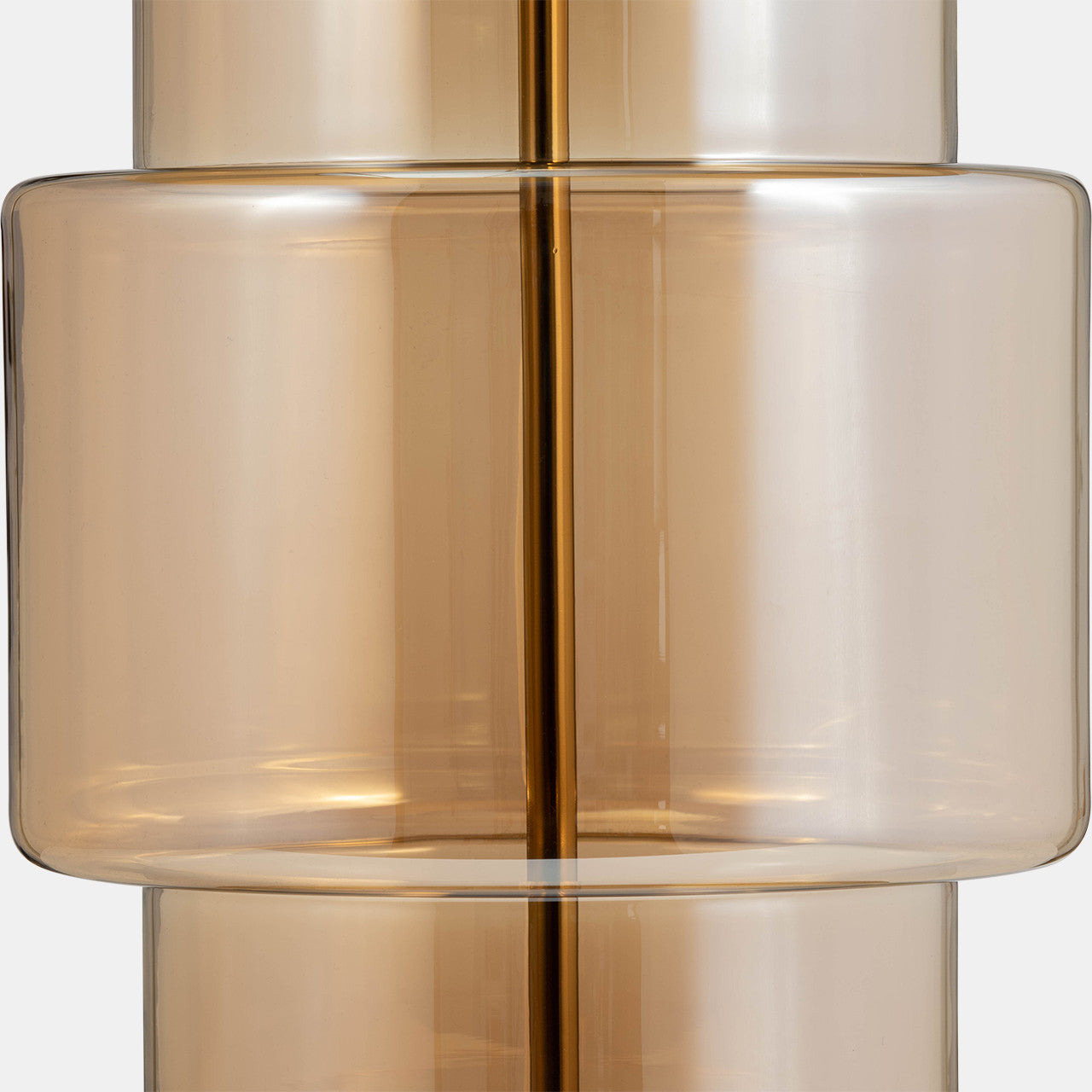 Glass Lustered Table Lamp in Gold