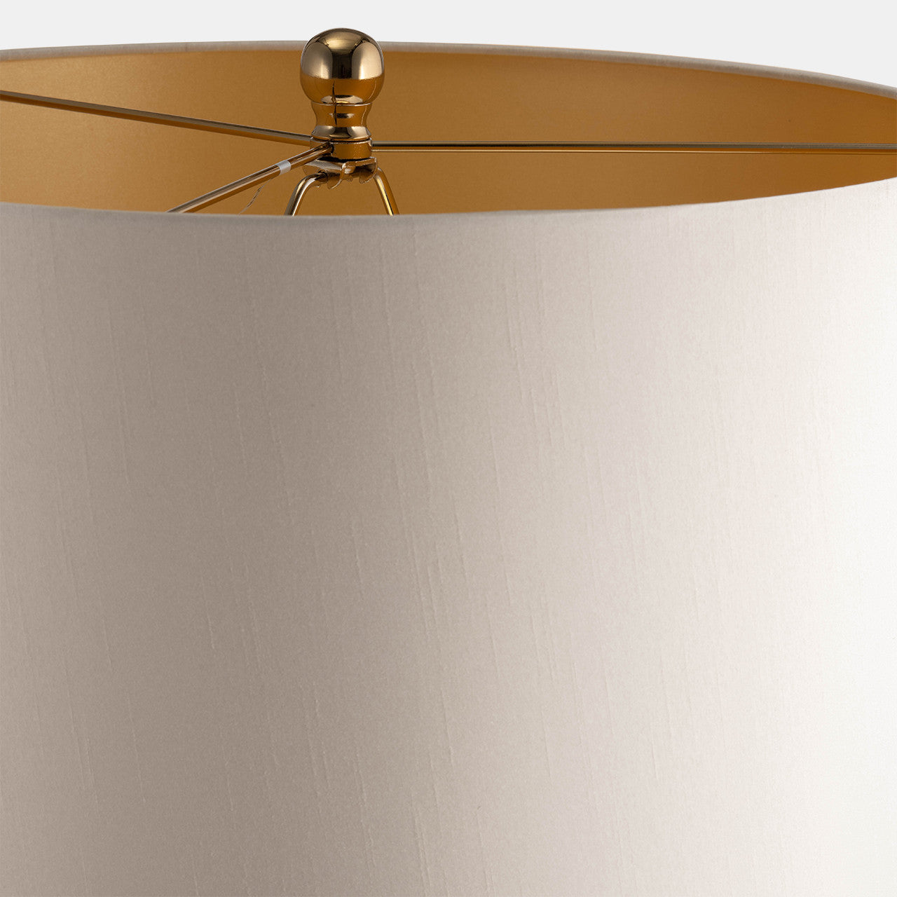 Glass Lustered Table Lamp in Gold