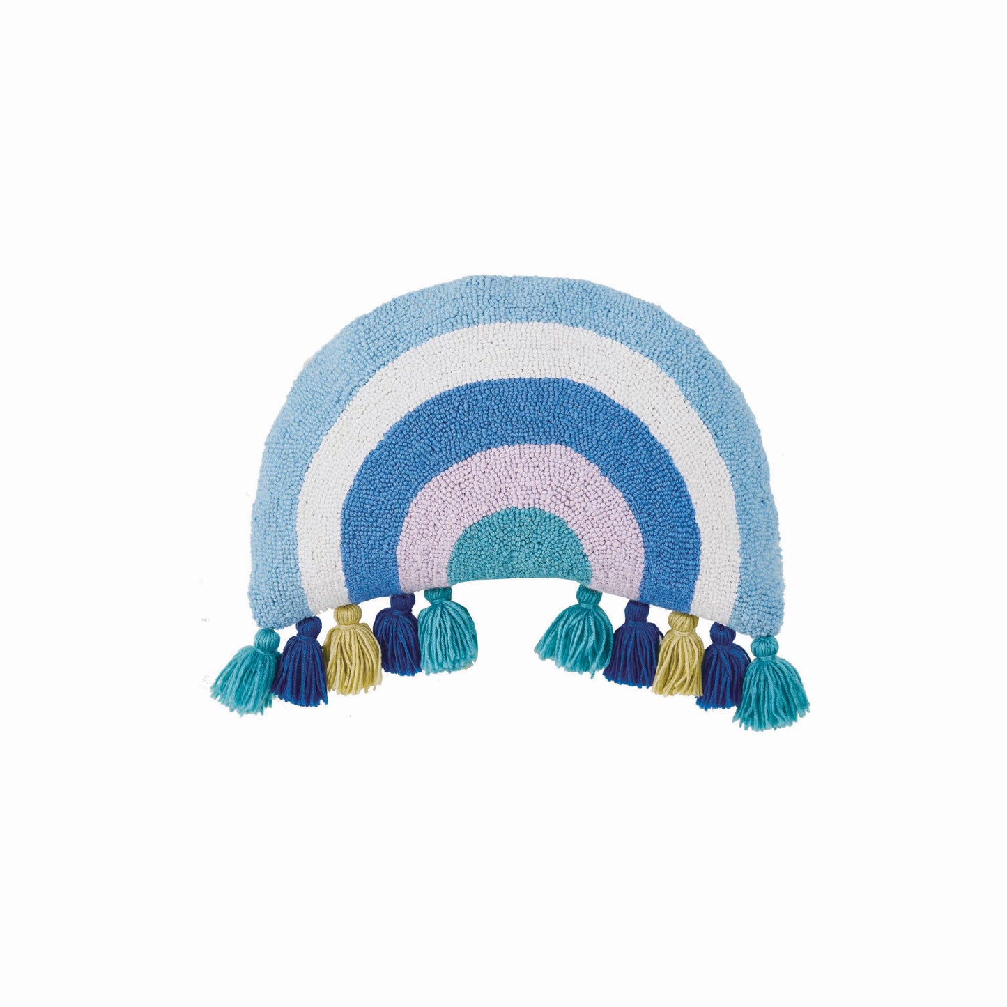 Cool Rainbow With Tassels Pillow by Ampersand