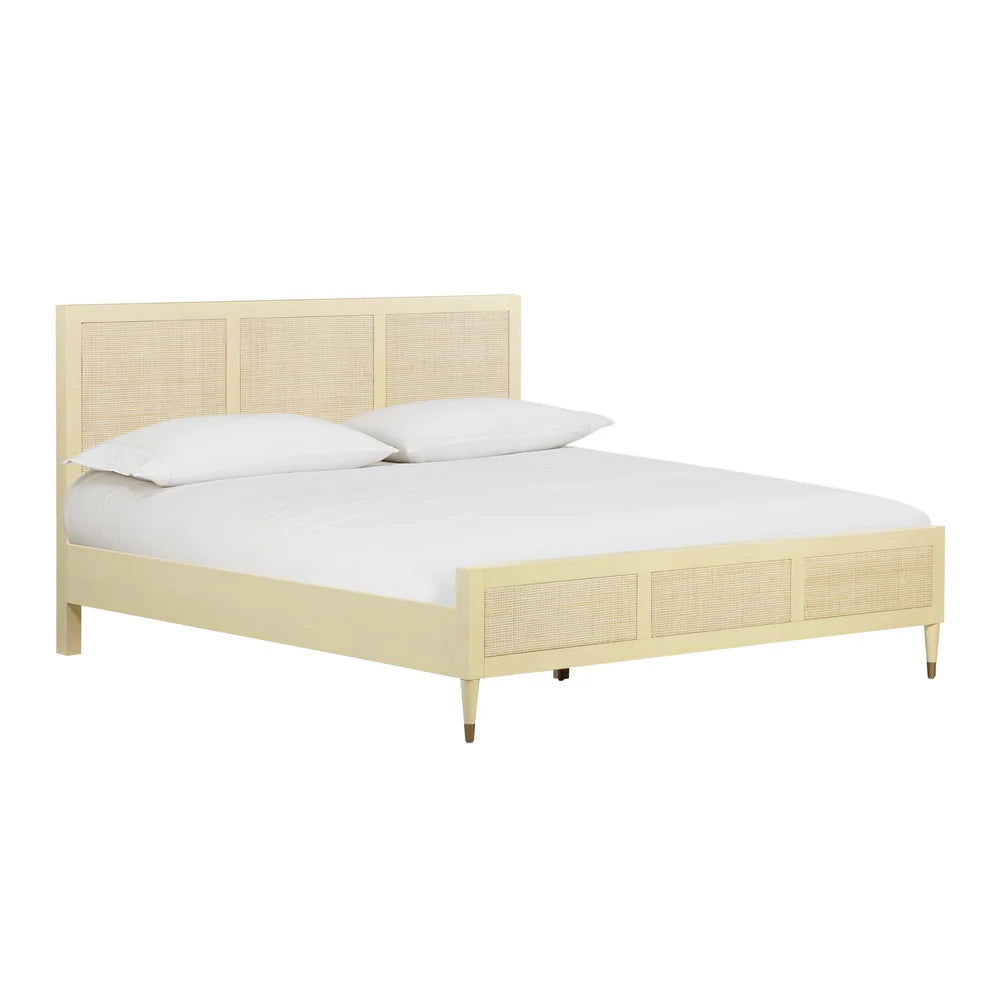 Sierra Wood & Rattan Bed