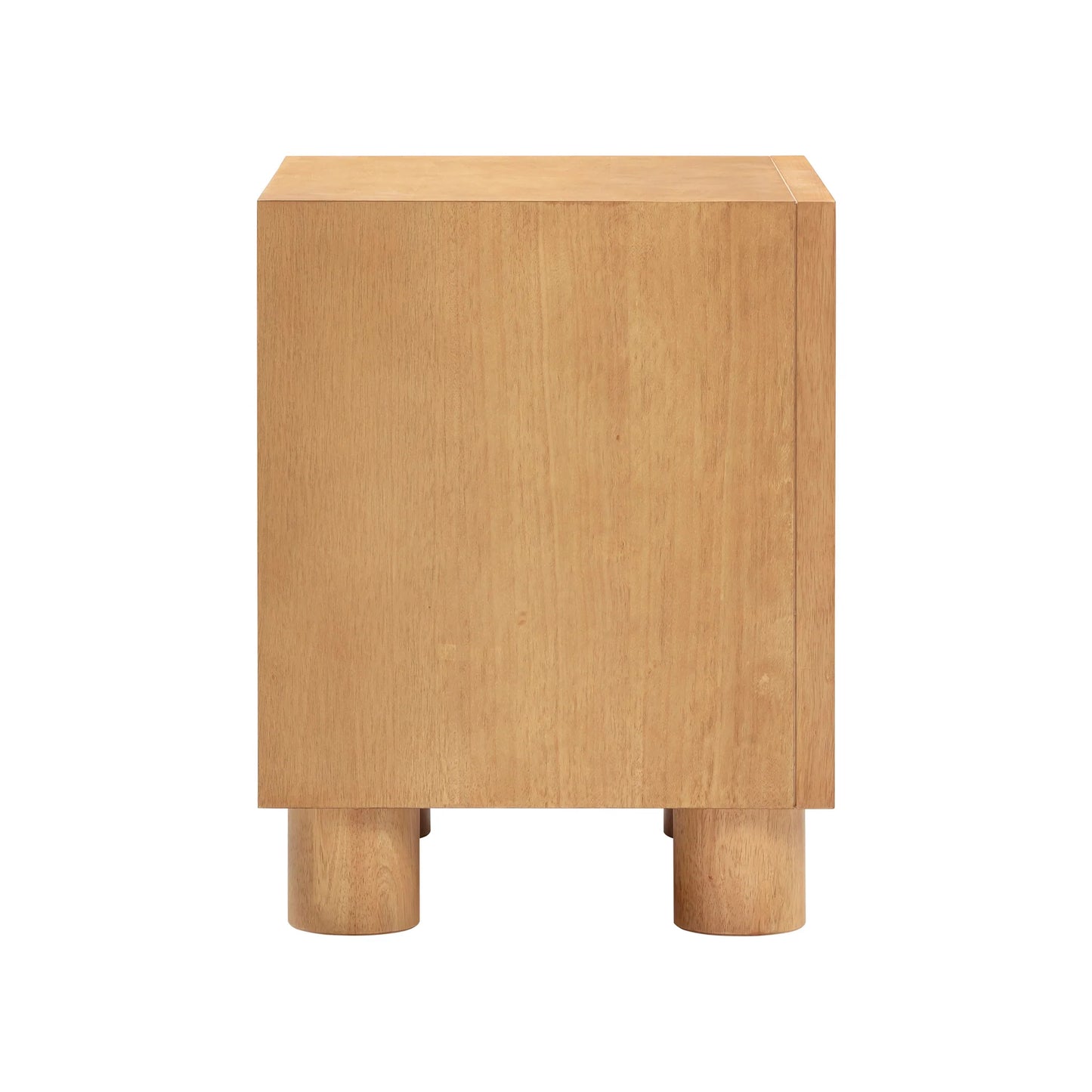 Miles Natural Rubberwood Nightstand