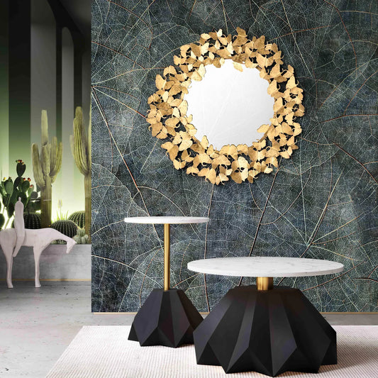 Lyrical Gold Wall Mirror