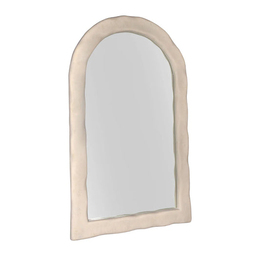 Kaia Cream Textured Floor Mirror