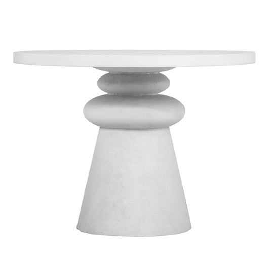 Lupita White 42" Round Dinette Table