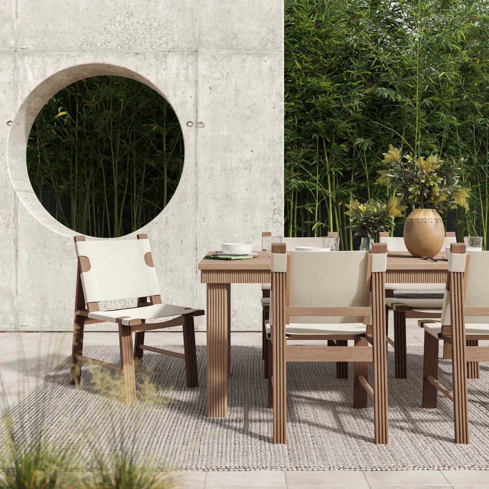 Cassie Natural Outdoor Rectangular Dining Table