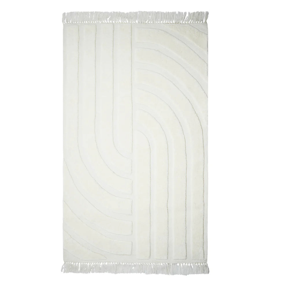 Loop White Area Rug