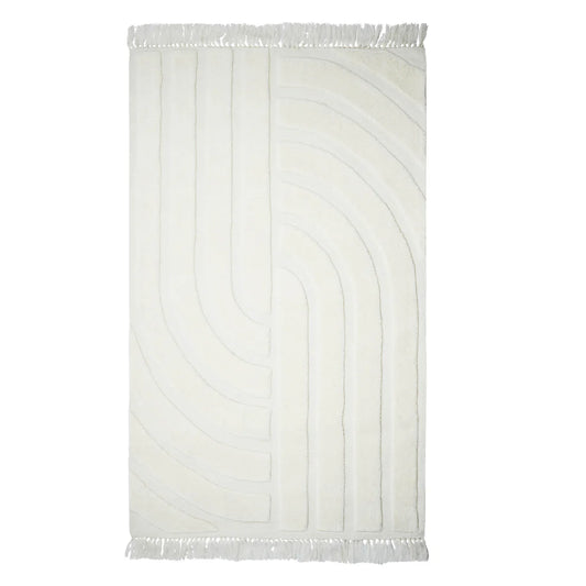 Loop White Area Rug