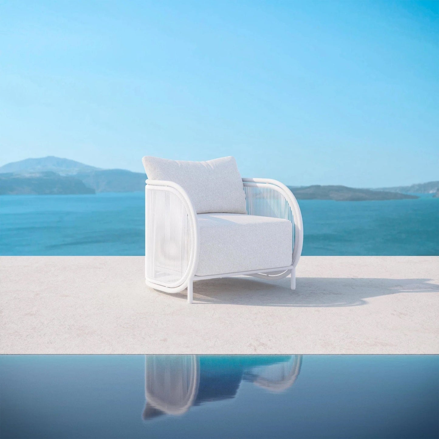 Azzurro Living Kamari Outdoor Club Chair Outdoor Furniture