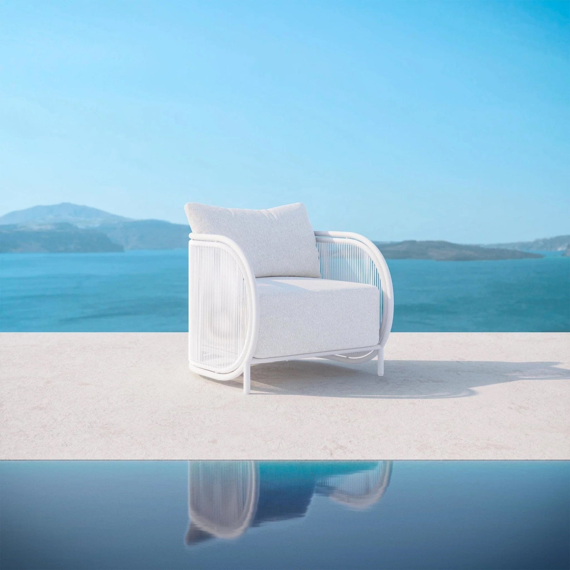 Azzurro Living Kamari Outdoor Club Chair Outdoor Furniture