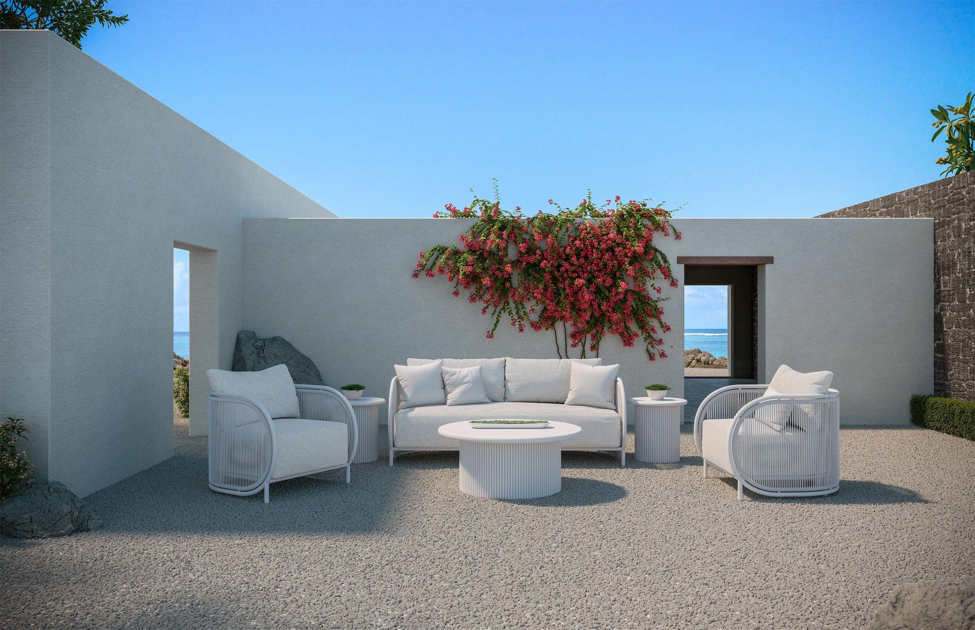 Azzurro Living Kamari Outdoor Club Chair Outdoor Furniture