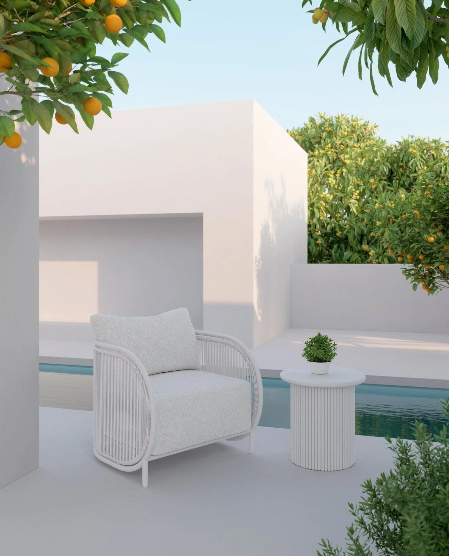 Azzurro Living Kamari Outdoor Club Chair Outdoor Furniture