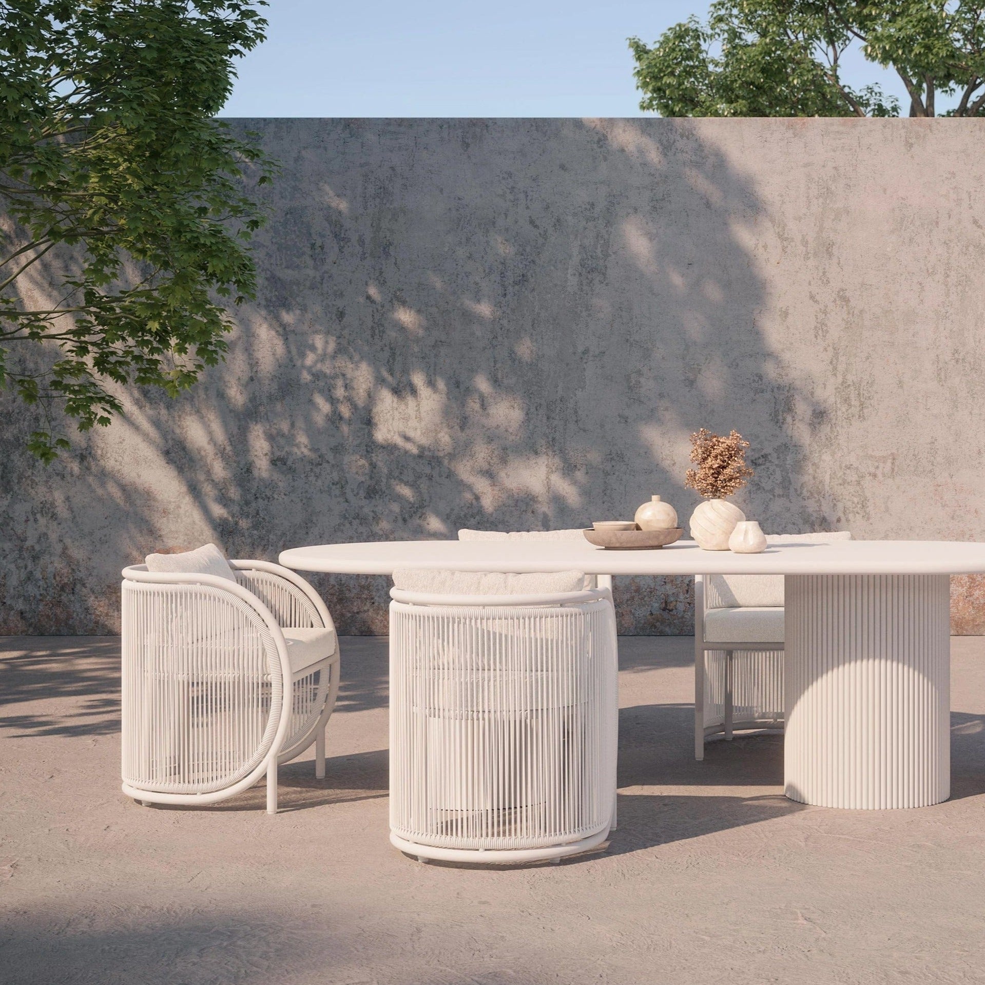 Azzurro Living Karmai Outdoor Dining Chair Outdoor Furniture azzurro-KAM-TR17D-CU