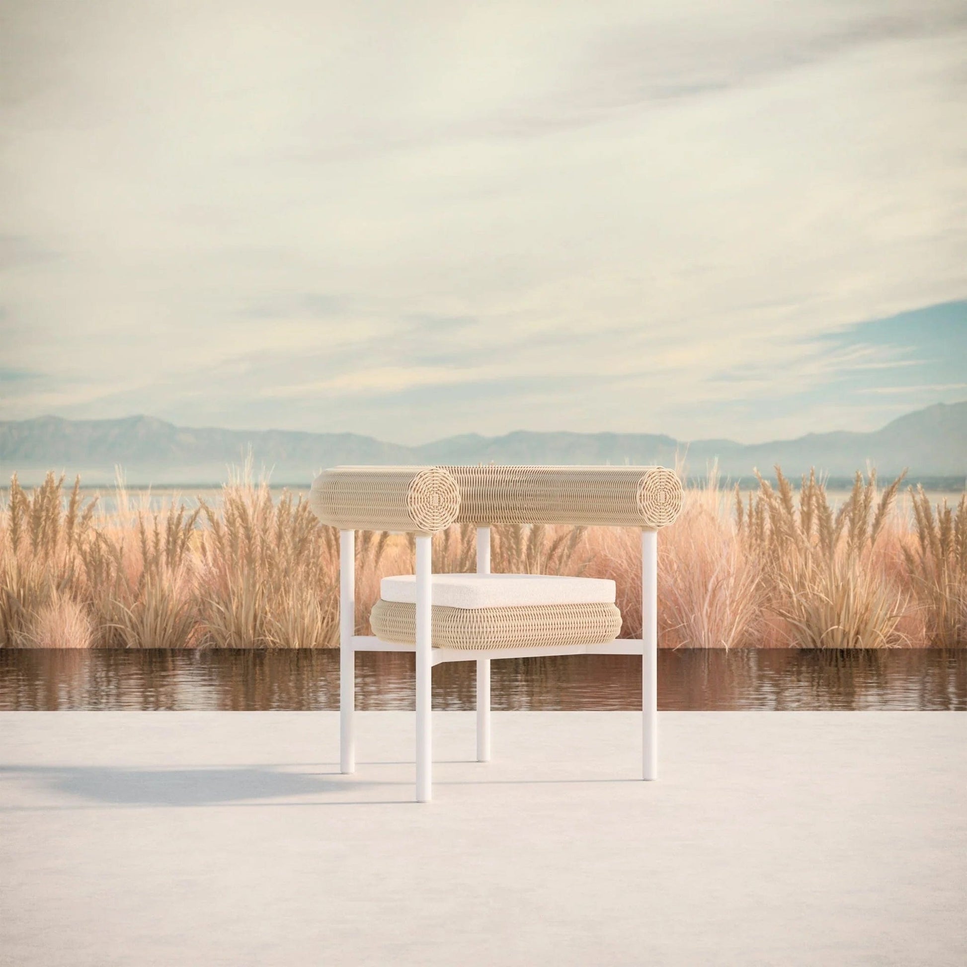 Azzurro Living Texoma Outdoor Dining Chair Outdoor Furniture azzurro-TEX-W05D-CU