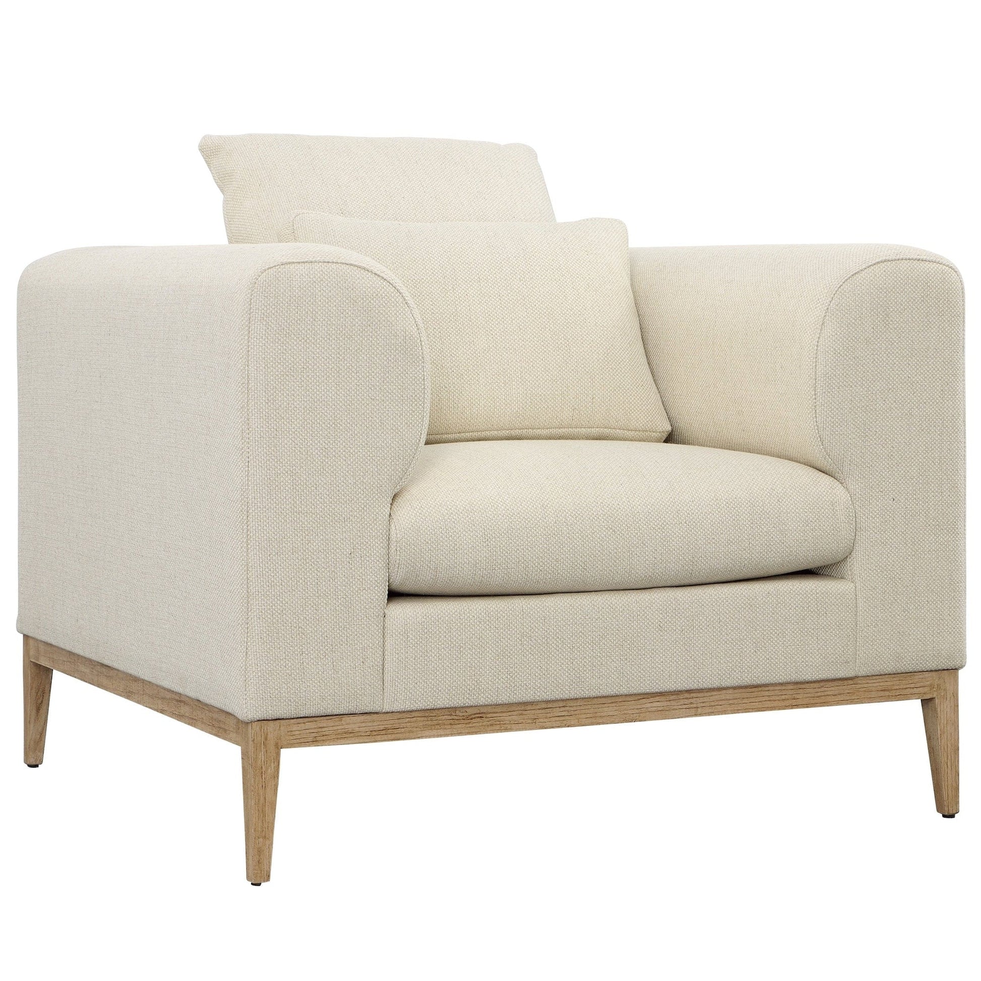 Lyndon Leigh Dalia Sofa Chair Occasional Chair dovetail-GAS1009-ECRU