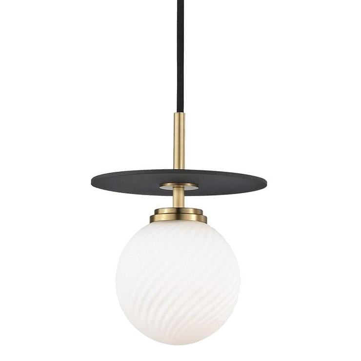 Mitzi Ellis Pendant Lighting mitzi-H200701S-AGB/BK 00806134847357
