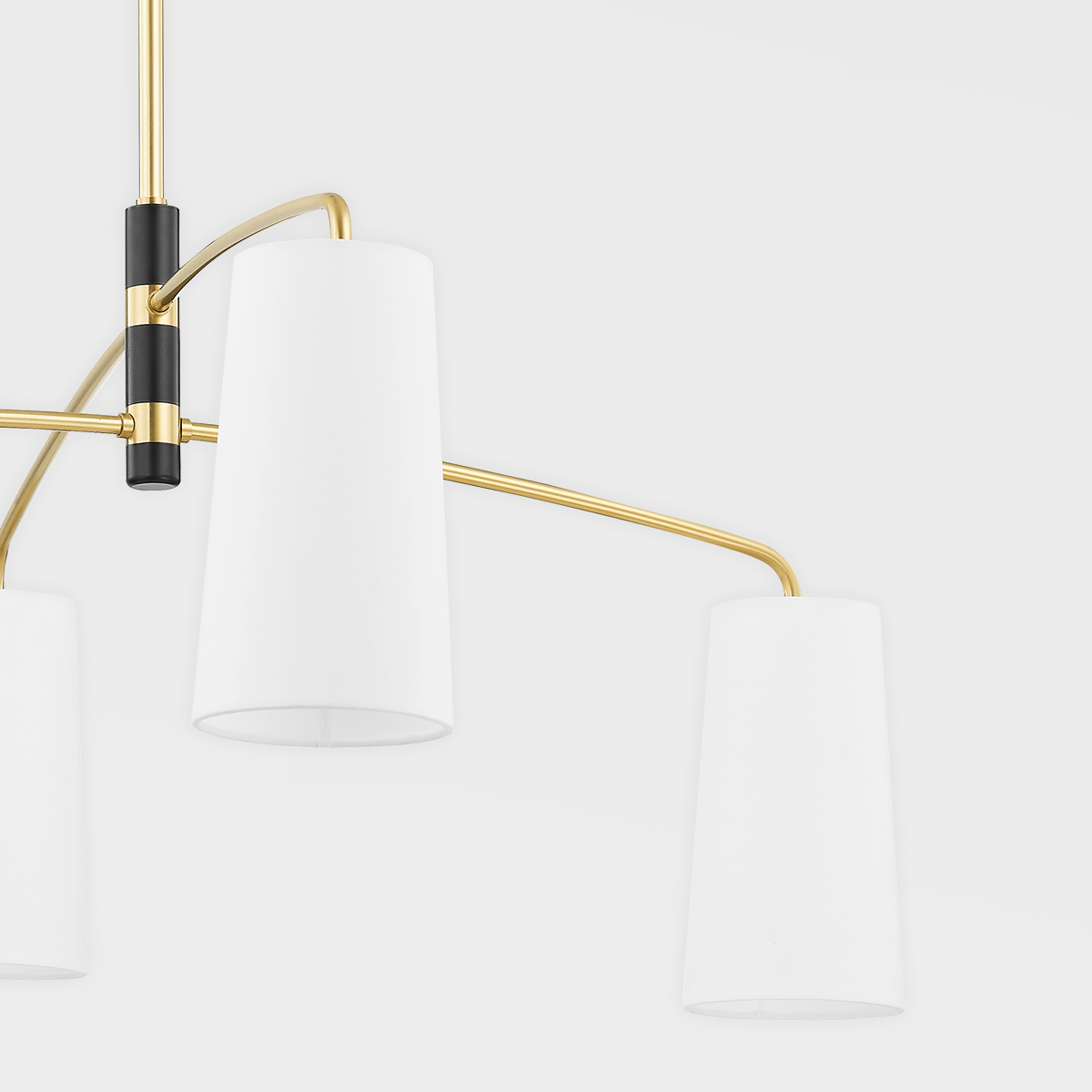Mitzi Evelyn Six Light Chandelier Lighting mitzi-H612806-AGB/SBK