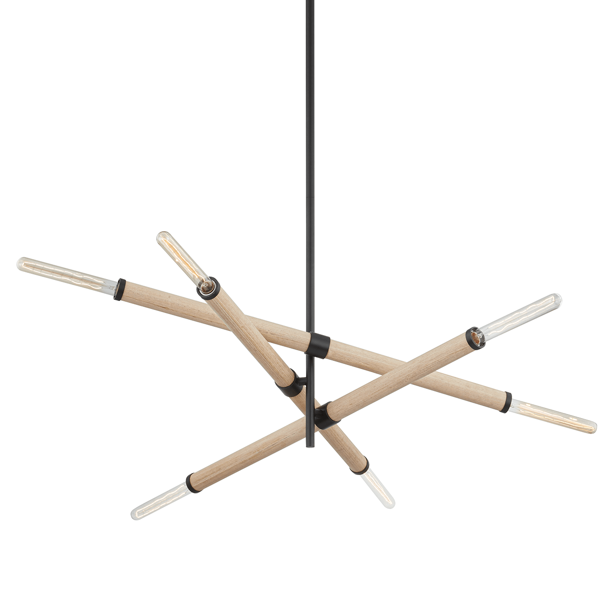 Troy Lighting Cruiz Chandelier Lighting troy-F8737-SBK/GL